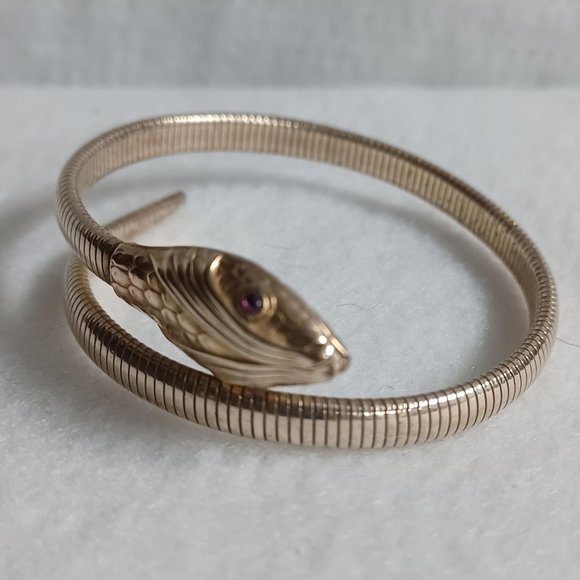 Forestner Jewelry Forestner Egyptian Revival Coil Snake Bracelet 2